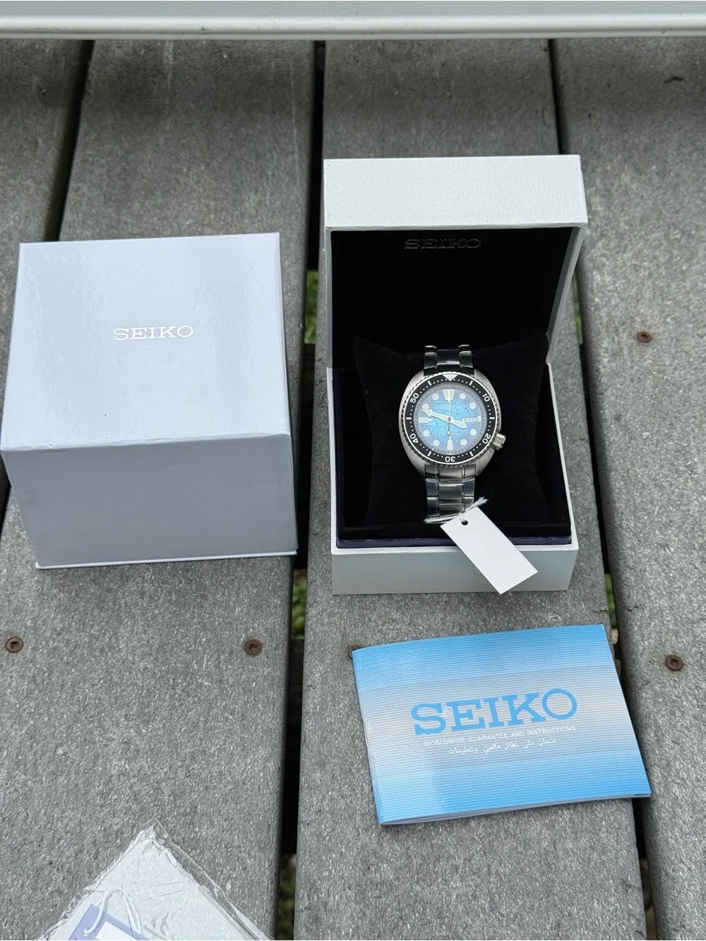 Seiko Prospex Special Edition Blue Dial Automatic Stainless Steel Watch mens